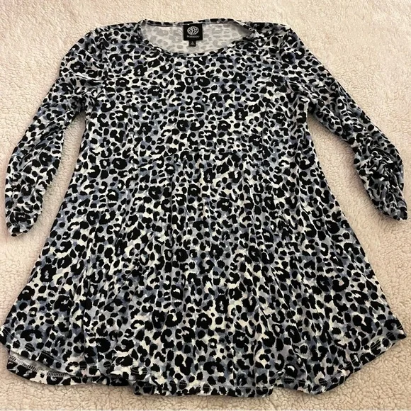 Bobeau animal print tunic shirt size S - Picture 2 of 8
